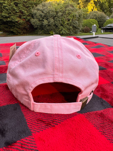 Pink Embroidered Regular Holly Jolly Hat